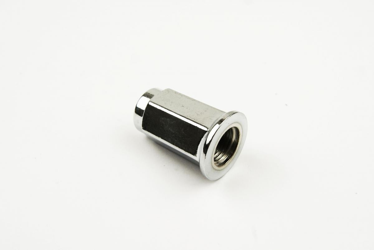 BEVELED CHROME WHEEL NUT 1/2" 20TPI FLAT