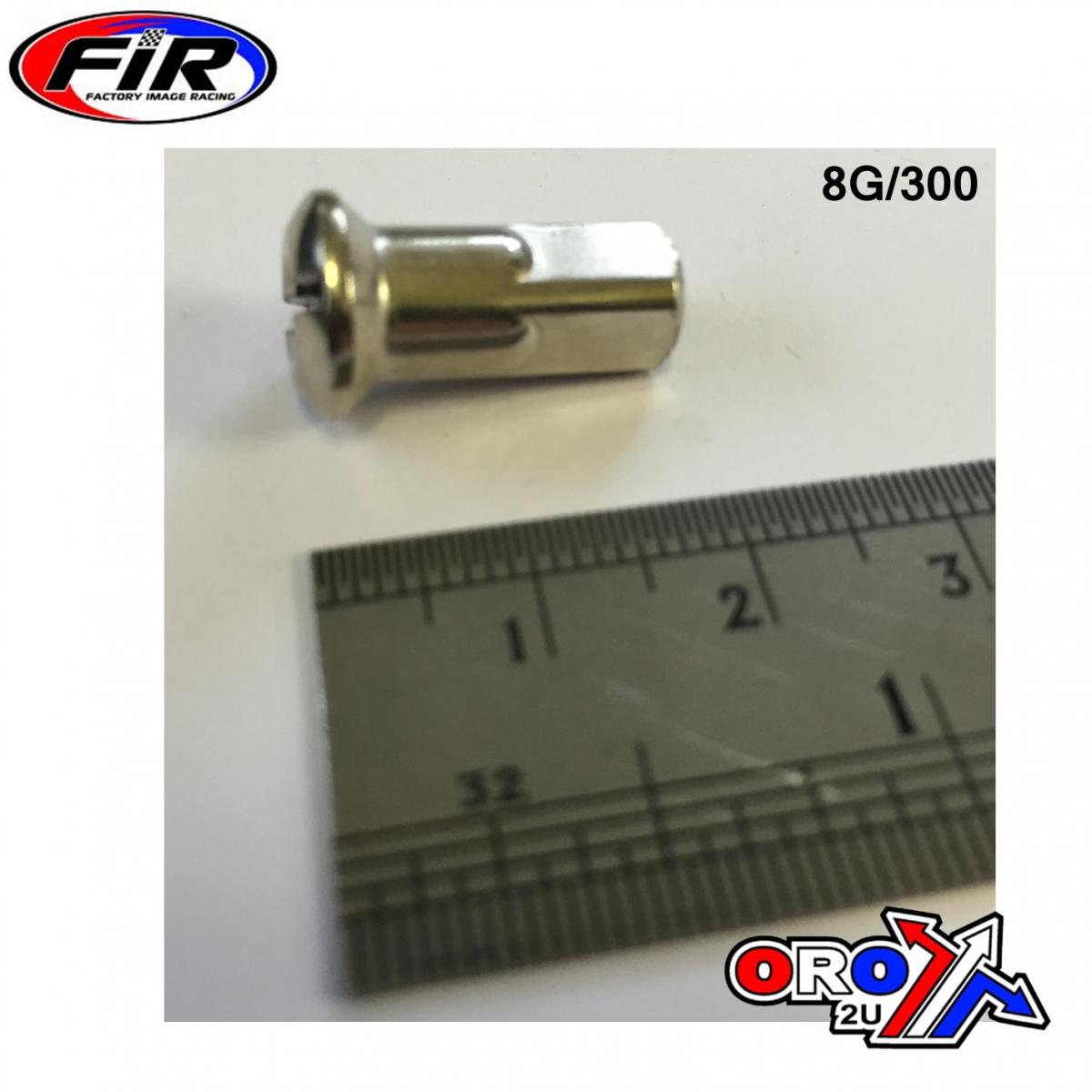 SILVER SPOKE NIPPLES 8G/300 EACH
