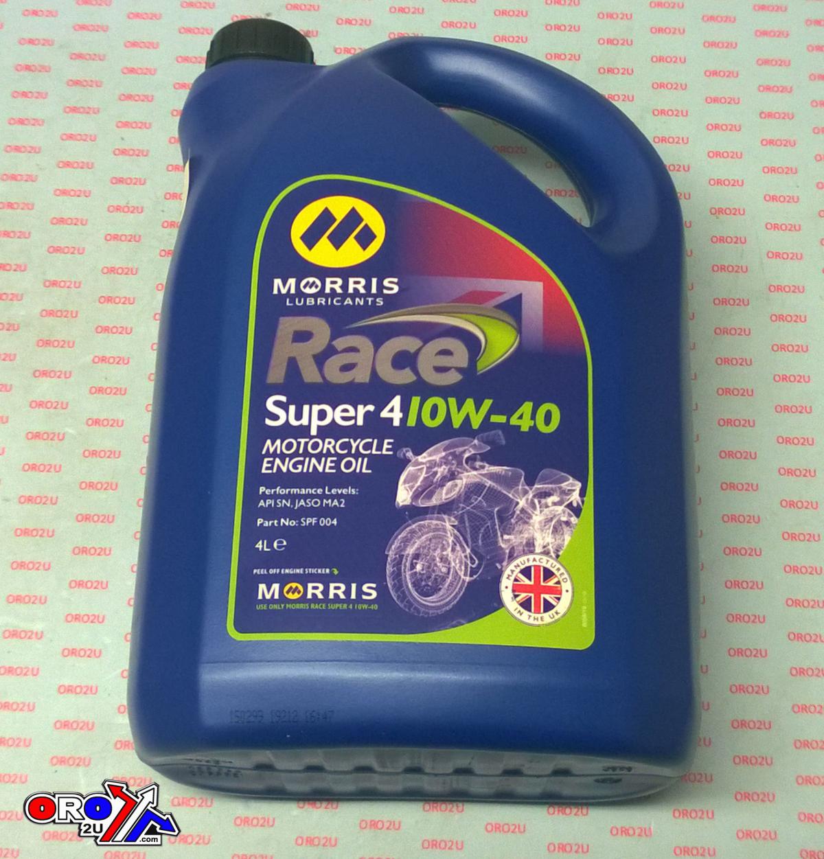 MORRIS 4LT RACE SUPER 4 10W/40, WAS CALLED SPORT 4