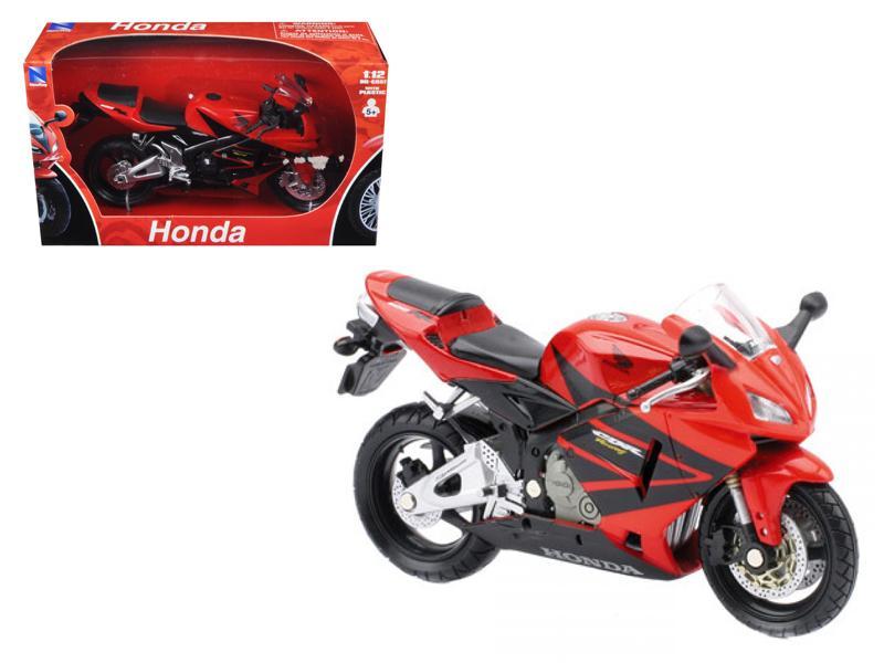 NEWRAY DIE CAST MODEL HONDA CBR600RR, 2005, RED AND BLACK, SCALE 1:12