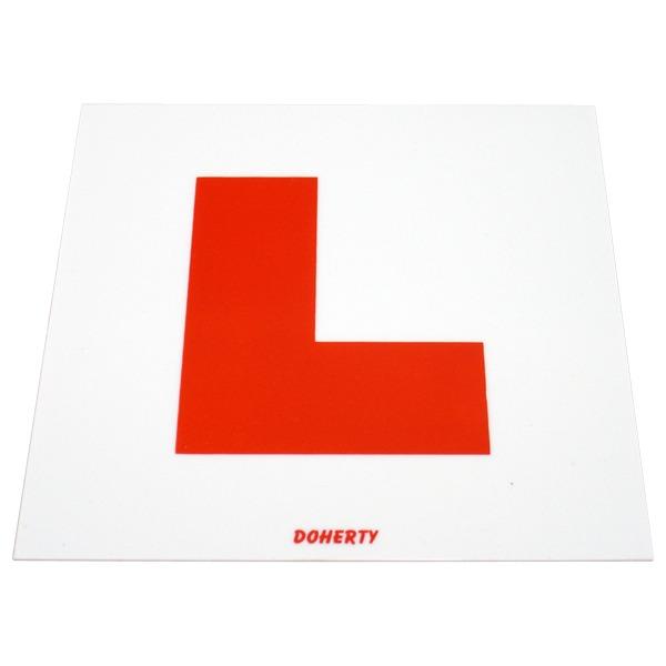 TIE-ON FLEXIBLE STRONG PLASTIC L PLATE, PAIR