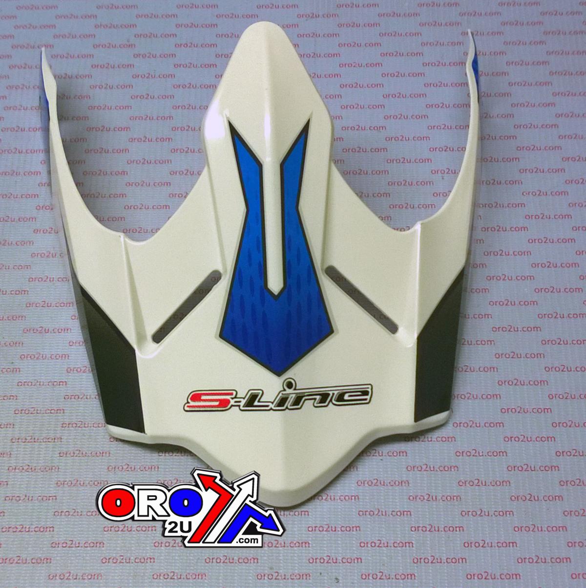 S-LINE HELEMT PEAK WHITE/BLUE