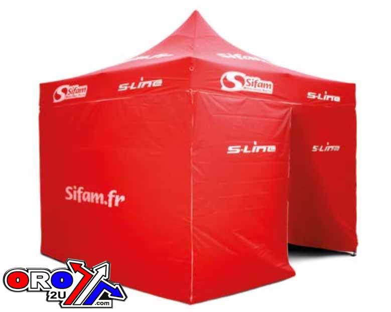 SIFAM RED GAZEBO/CANOPY/TENT 3x3m, Aluminium-12KG