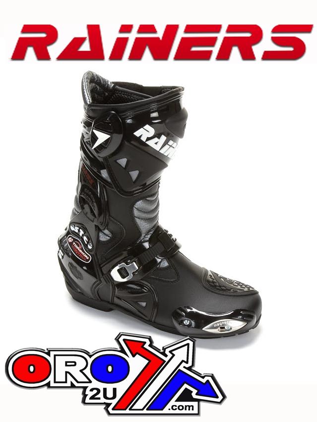 RAINERS ROAD/STREET BOOTS, BLACK 945 US 8