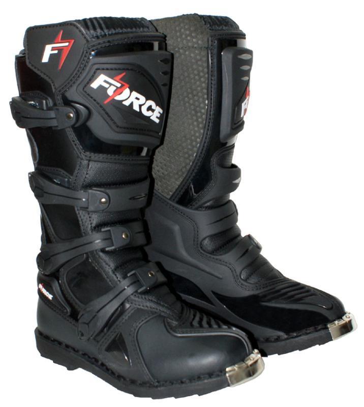 KIDS FORCE MX BOOTS, BLACK 13 (EURO 32)