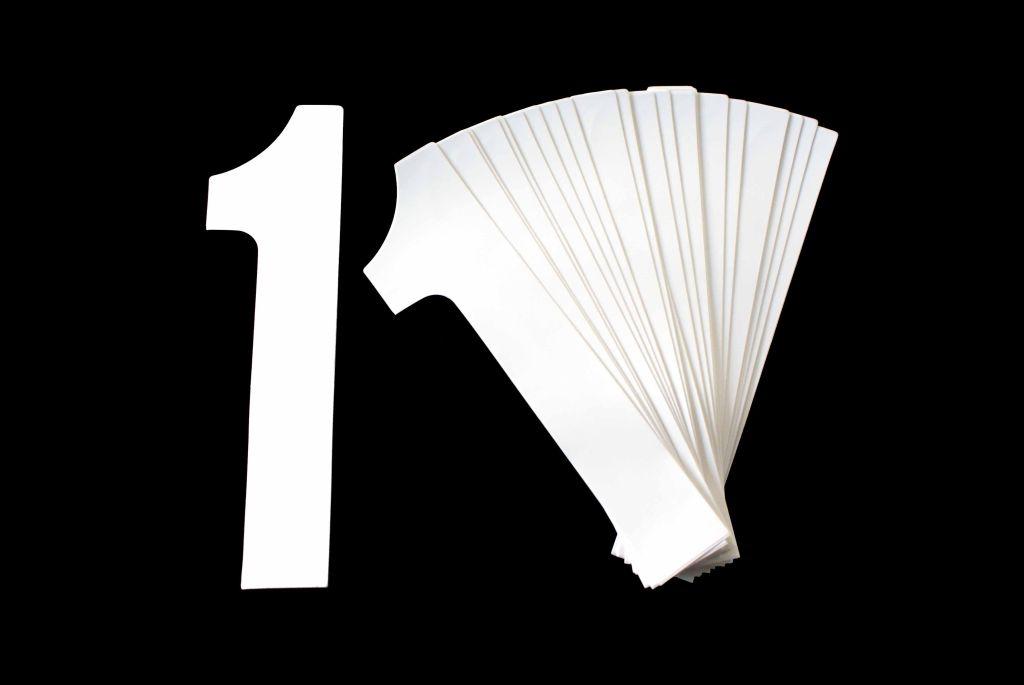 WHITE 8"/20cm 1. PACK/25