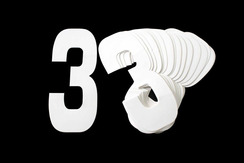 WHITE 8"/20cm 3. PACK/25