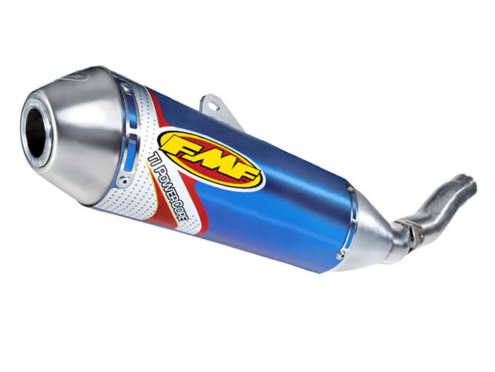 11-12 RMZ450 P-CORE TI BLUE FMF 043313 POWERCORE SILENCER