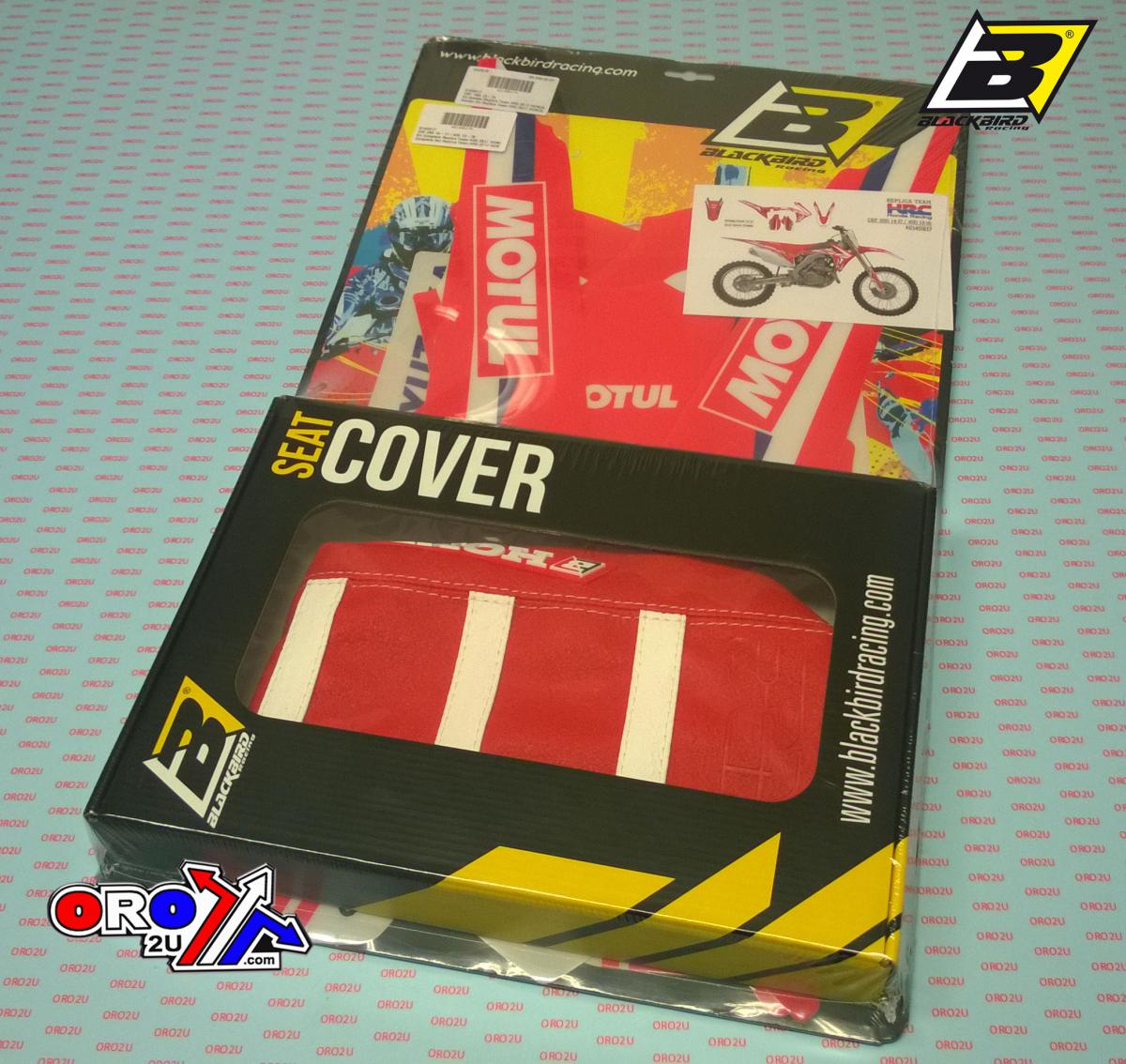 HONDA CRF250R 2014-2017, CRF450R 2013-2016 HRC FULL DECAL KIT, BLACKBIRD