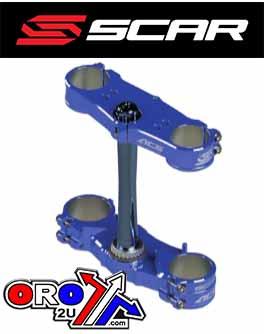 TRIPLE CLAMPS 25 BLUE YZ250 15-20, OFFSET 25mm SCAR S1427