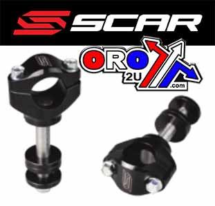 28.6 BAR MOUNTS BLACK, CLAMPS HEIGHT 30/35/40/45mm, SCAR RACING SP31