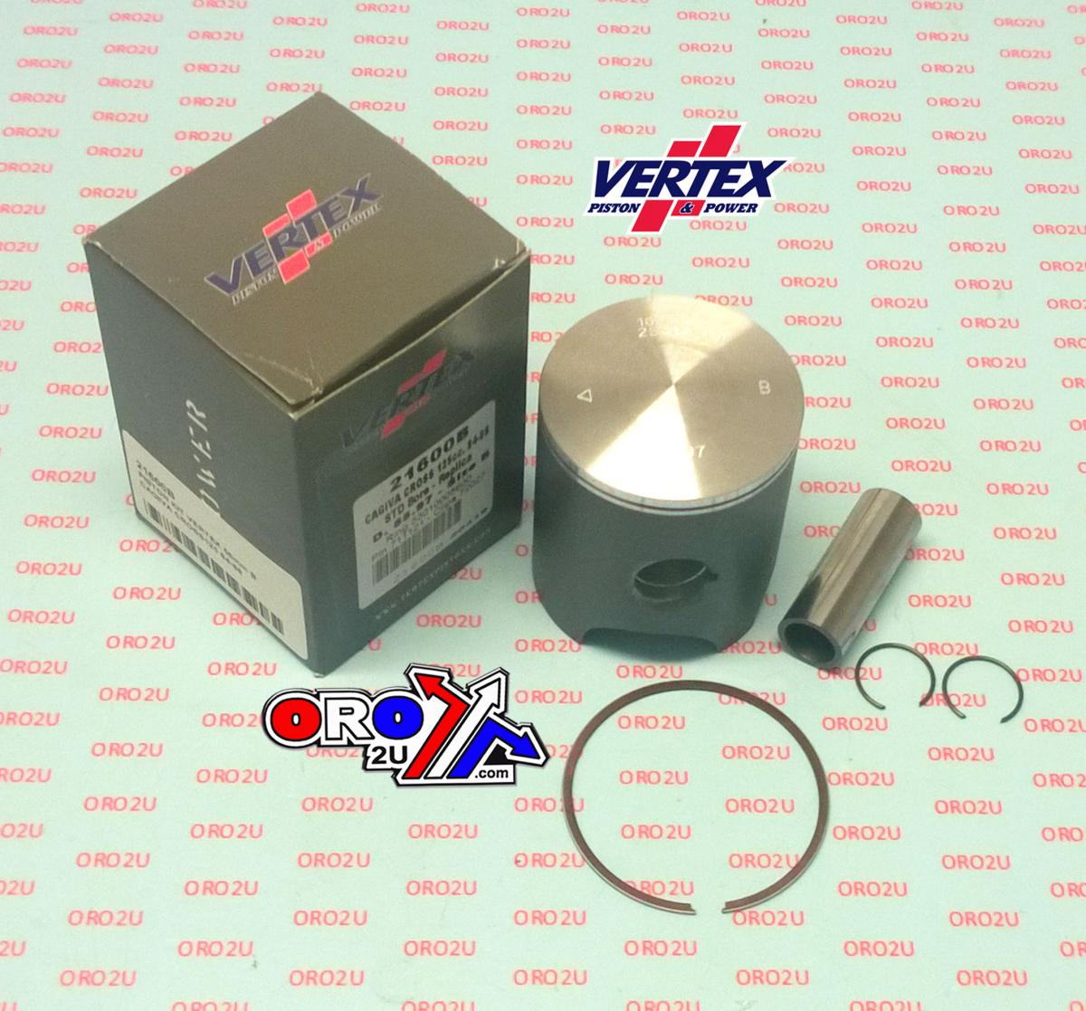PISTON KIT VERTEX 56 E CAGIVA CROSS 125 84-88, VERTEX 21600E