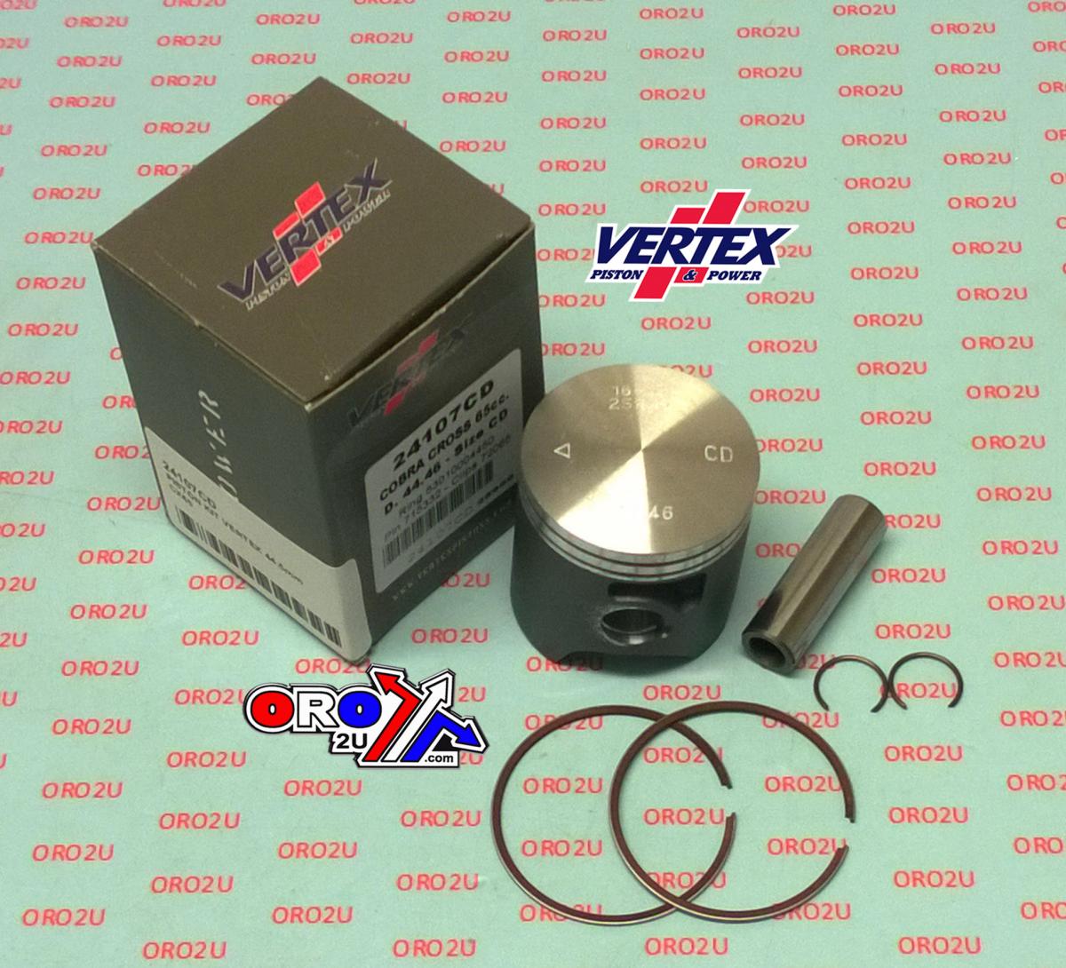 PISTON KIT VERTEX 44.5 AB COBRA CX 65 07-09/12-16, VERTEX 24107AB