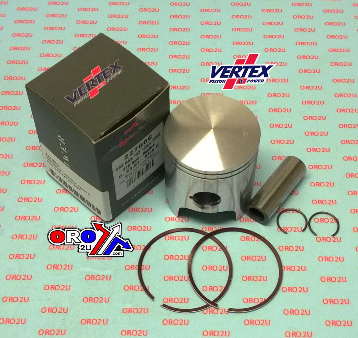 PISTON KIT VERTEX 54.0 A GAS GAS TXT 125 02-21, VERTEX 22766A