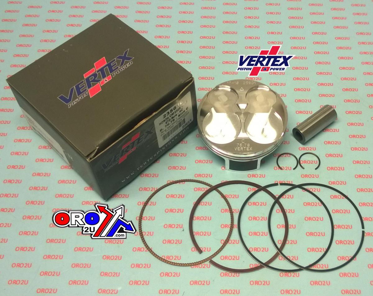 PISTON KIT VERTEX 76.8 C HC HONDA CRF 250 10-13, VERTEX 23561C HC COMPR 14,1:1