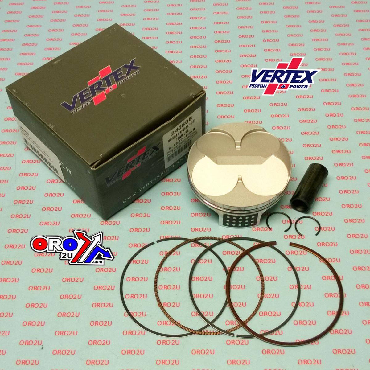 PISTON KIT VERTEX 24080B 76.8 B HC HONDA CRF 250 15-17, US-PRO HC COMPR 13,9.1