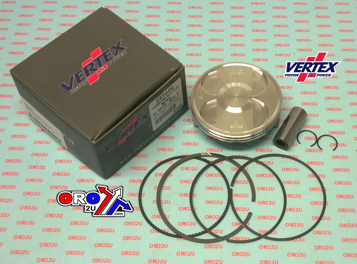 PISTON KIT VERTEX 83.0 B HONDA CRF 250R 10-17, OS+5.20 BIG BORE COMPR 13,2:1