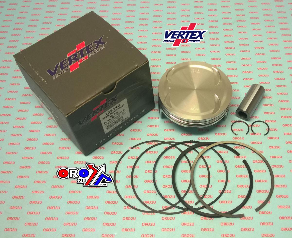 PISTON KIT VERTEX 97.0 C HONDA TRX 450 04-05, VERTEX 23531C OS +3.00 BIG BORE XL