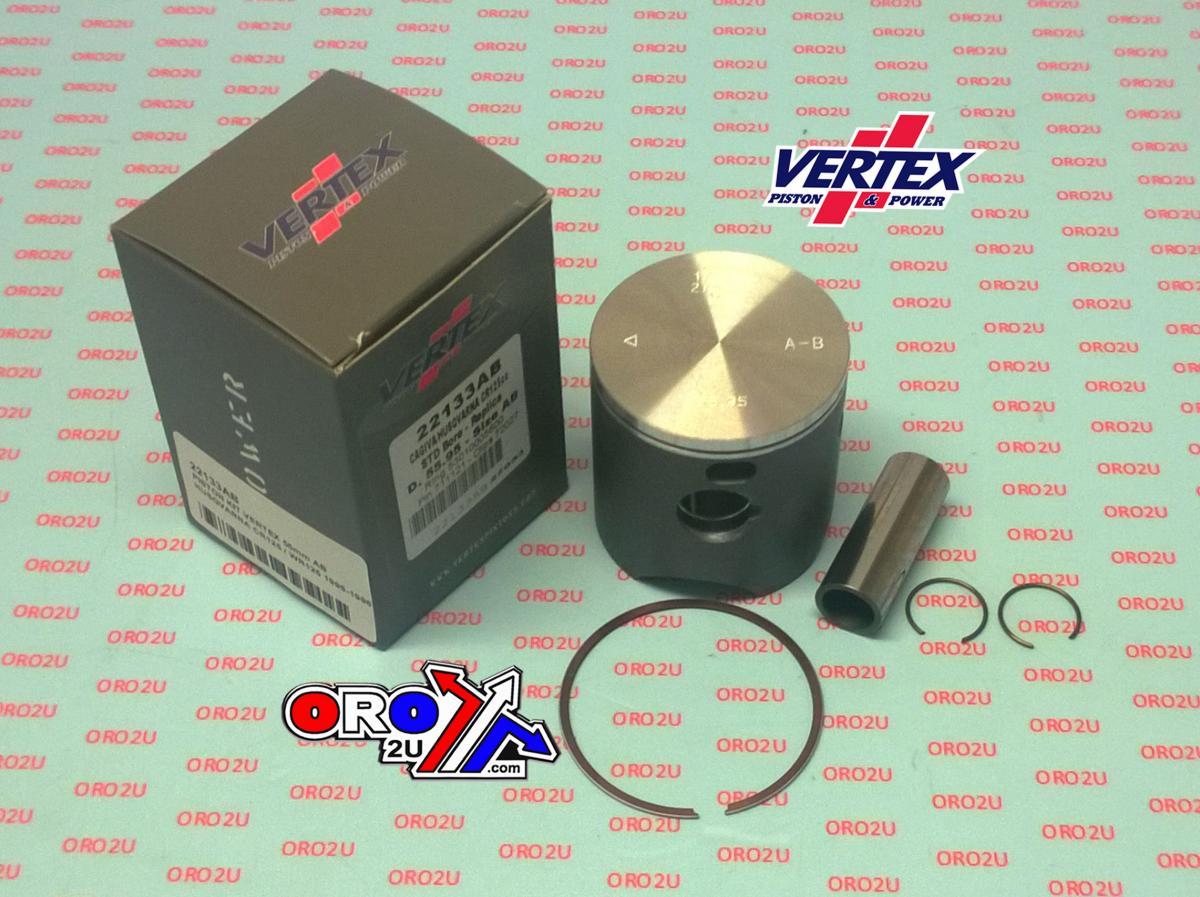 PISTON KIT VERTEX 56.00 E/F HUSKY CR/WR 125 95-96, VERTEX 22133EF