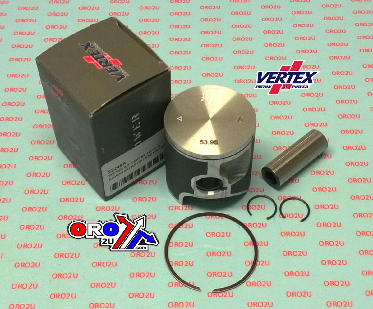 PISTON KIT VERTEX 54 D KAWASAKI KX125 92-93, VERTEX 22248D