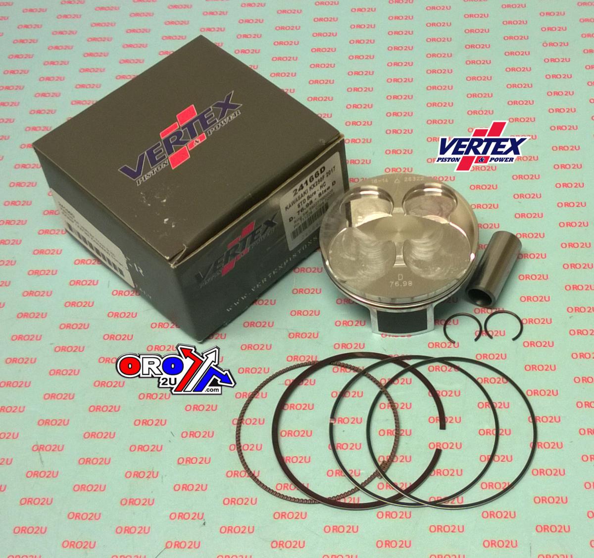 PISTON KIT VERTEX 77.0 C HC KAWASAKI KXF 250 2017, VERTEX 24166C HC COMPR 14,7:1