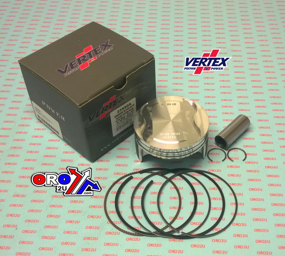 PISTON KIT VERTEX 90.0 C HC SUZUKI DRZ 400 00-09, VERTEX 23550C HC COMPR 13,5:1