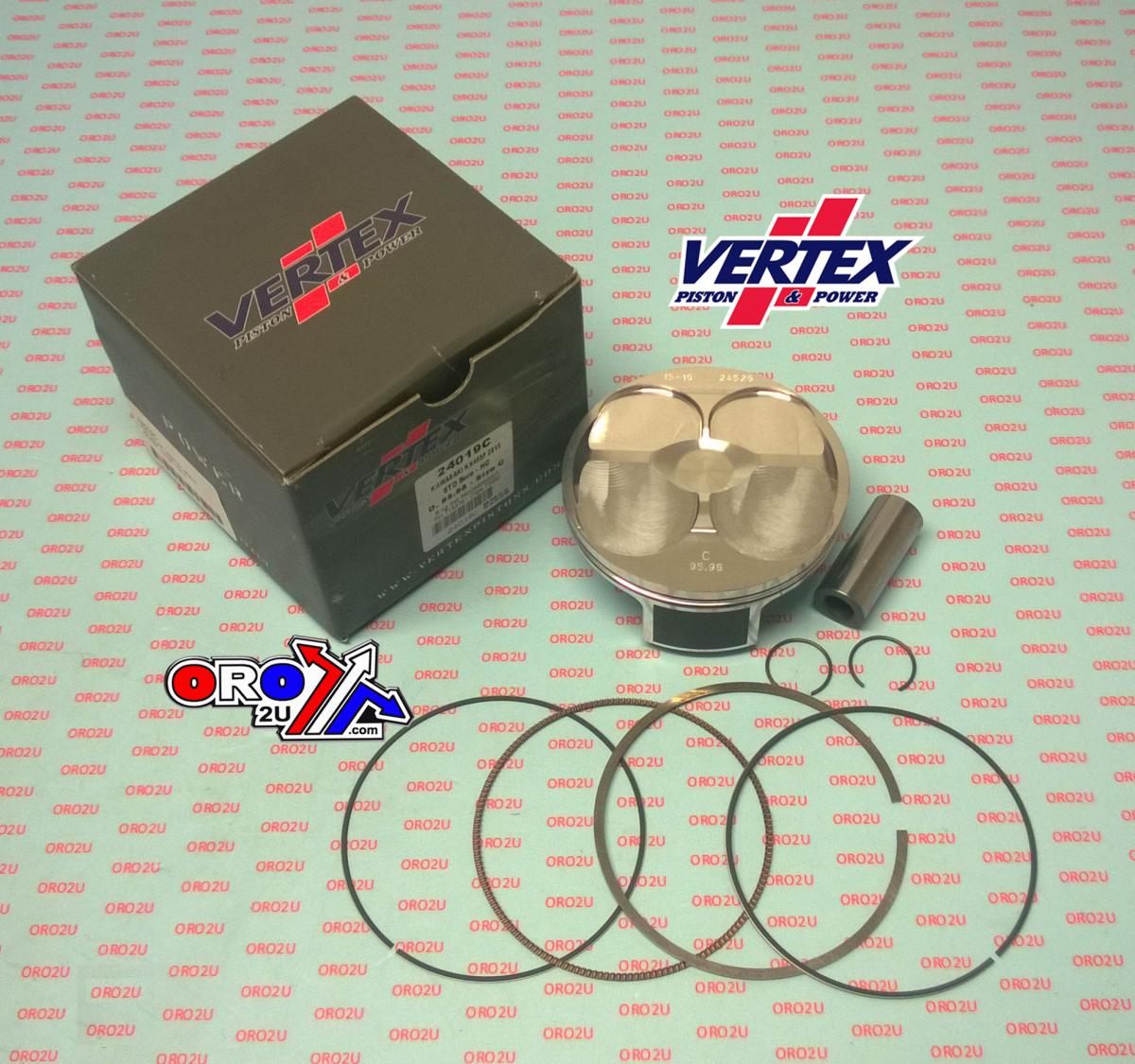 PISTON KIT VERTEX 96.0 A HC KAWASAKI KX 450 2015, VERTEX 24019A HC COMPR 13,0:1