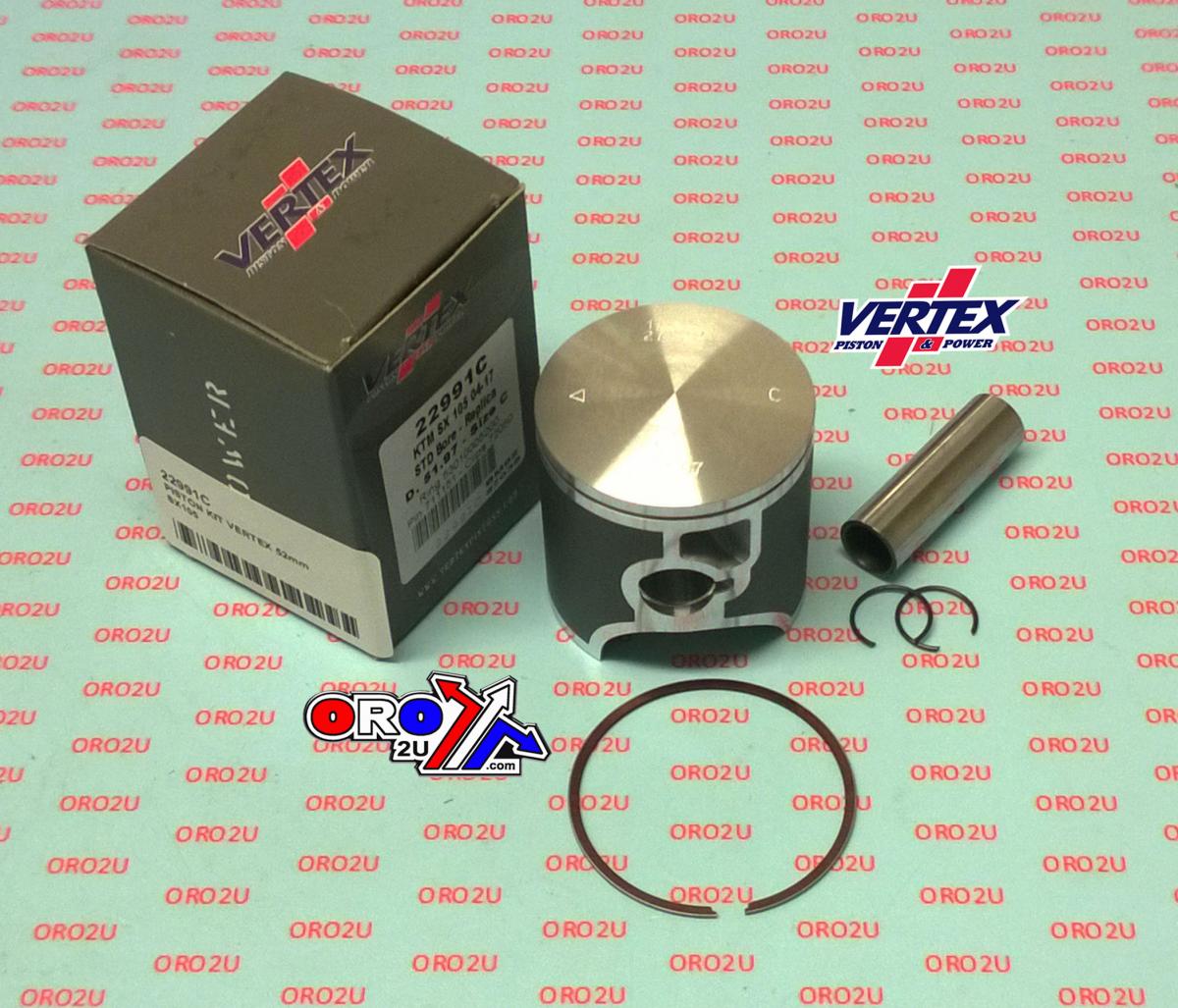 PISTON KIT VERTEX 52.0 A KTM SX 105 04-16, VERTEX 22991A