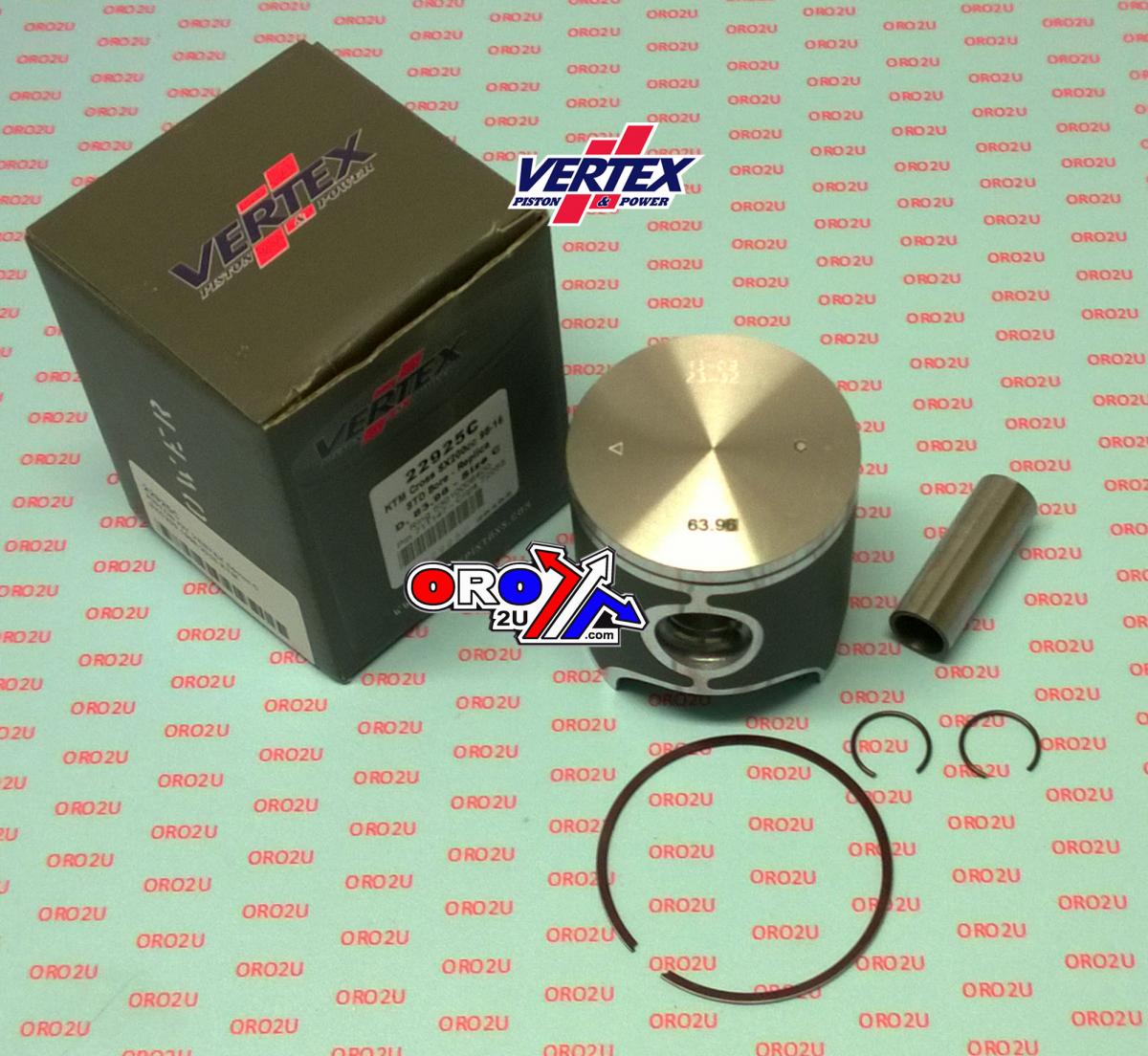 PISTON KIT VERTEX 64.0 C KTM SX 200 98-16, VERTEX 22925C