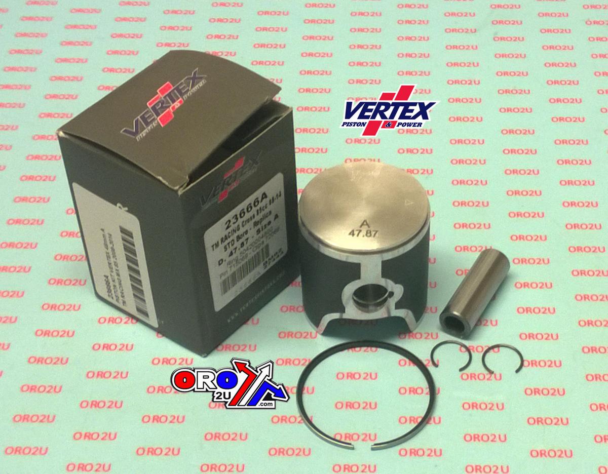 PISTON KIT VERTEX 48.0 A TM RACING MX 85 08-14, VERTEX 23666A