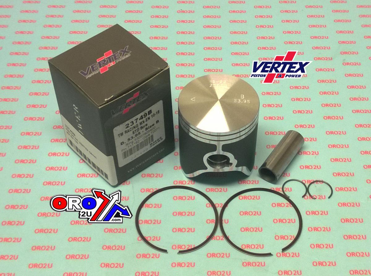 PISTON KIT VERTEX 54.0 D TM RACING MX/EN/SM 125 10-22, VERTEX 23749D