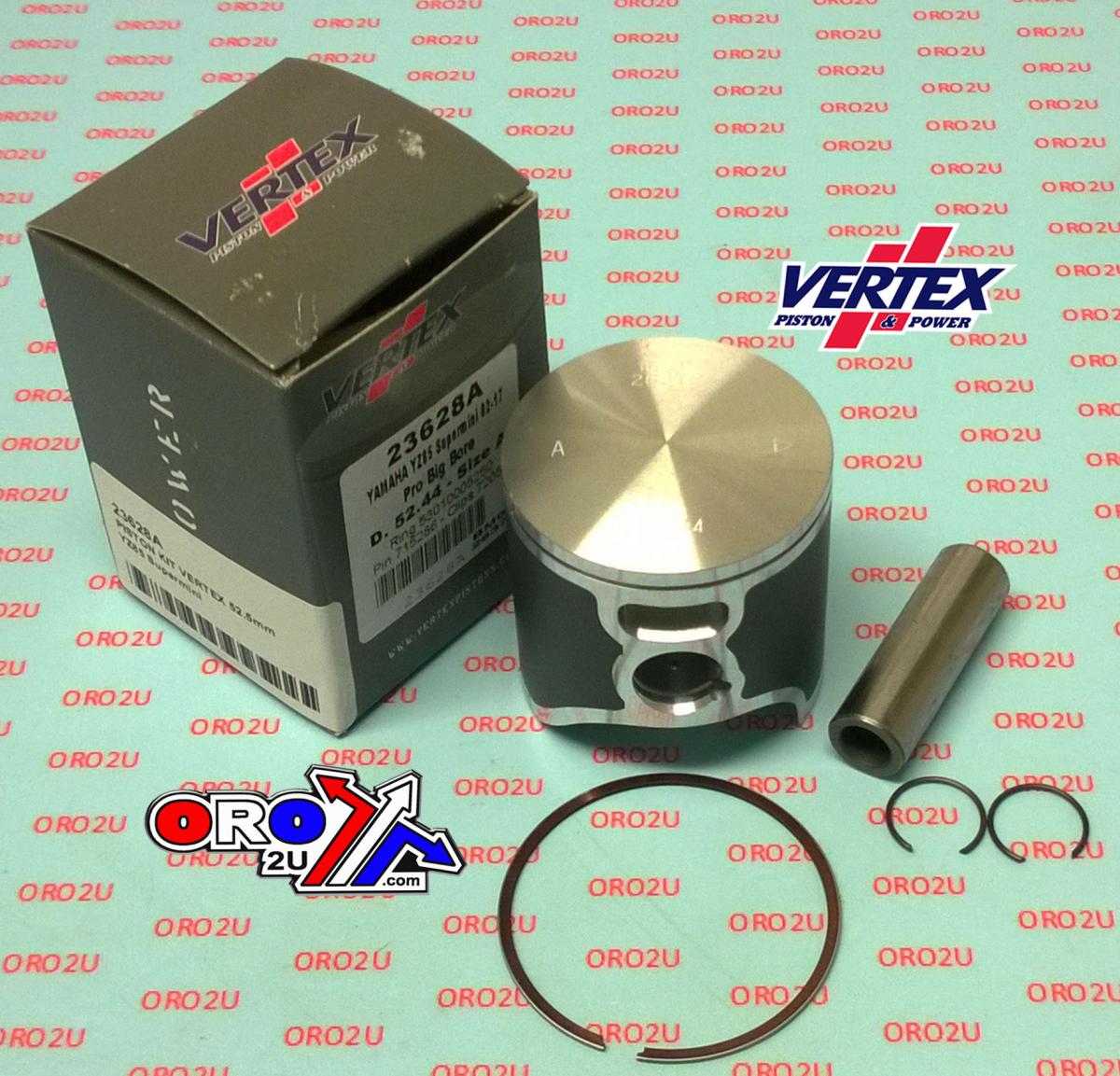 PISTON KIT VERTEX 52.5 C YAMAHA YZ 85 2002-2018, VERTEX 23628C OS+5.00 BIG BORE
