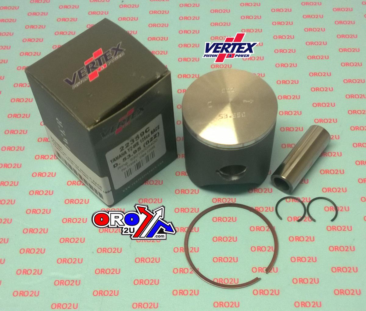 PISTON KIT VERTEX 54.0 B YAMAHA YZ125 94-96 RACE, VERTEX 22359B