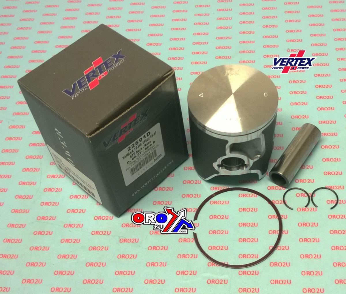 PISTON KIT VERTEX 66.4 B YAMAHA YZ/WR 250 99-22 RACE, VERTEX 22591B SINGLE RING