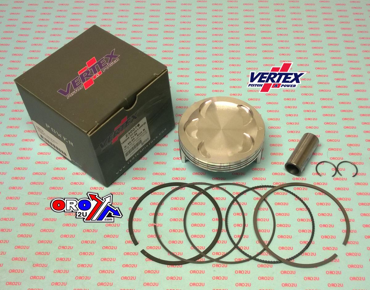 PISTON KIT VERTEX 97.0 C YAMAHA YFZ 450 04-09, OS +2.00 COMPR 12,0:1 BIG BORE