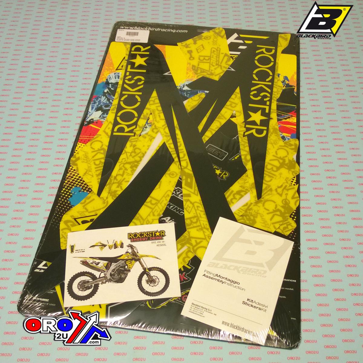 SUZUKI RM-Z250 2019-2024, RM-Z450 2018-2024, ROCKSTAR ENERGY DECAL KIT
