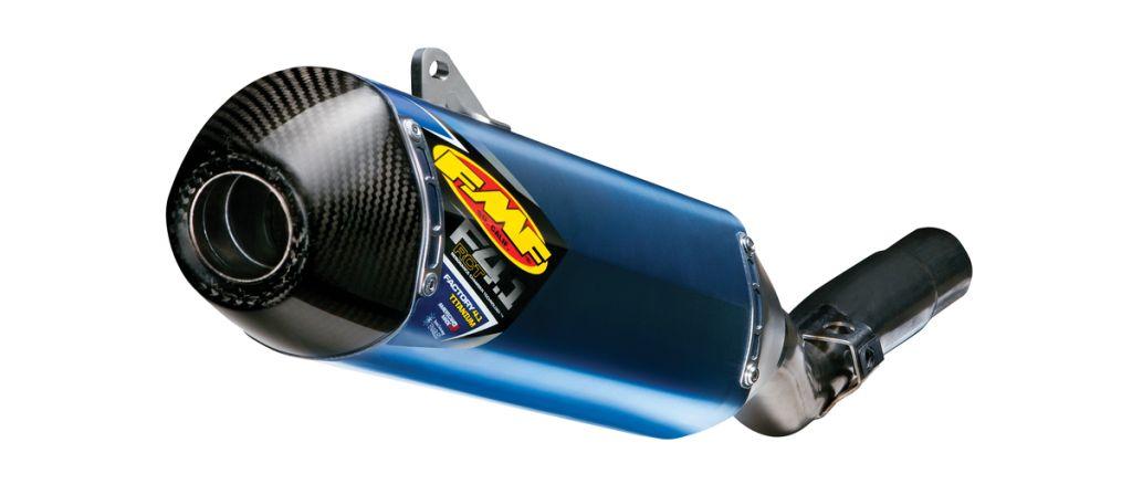 14-16 YZF450 F4.1 RCT TI ANO CARBON END CAP FMF 044409 FACTORY SILENCER