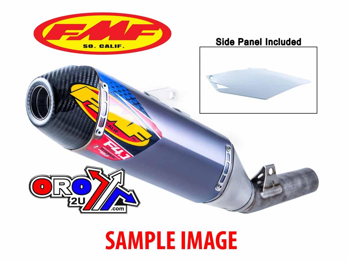 17-20 CRF450R/RX TI ANO CARB, CAP SILENCER + LEFT SIDE PANEL, FMF SILENCER