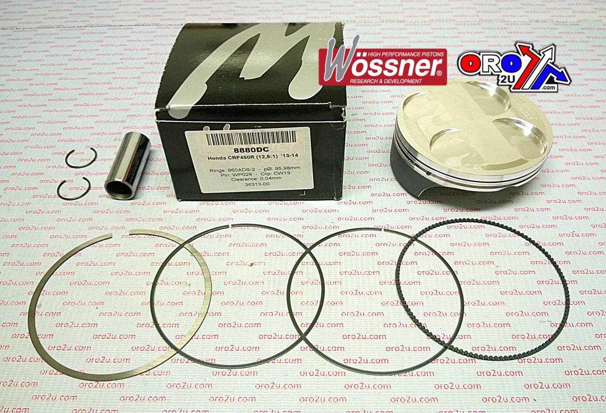WOSSNER 96mm PISTON KIT B, HONDA CRF450R 2013-2016, H/C 13.8:1