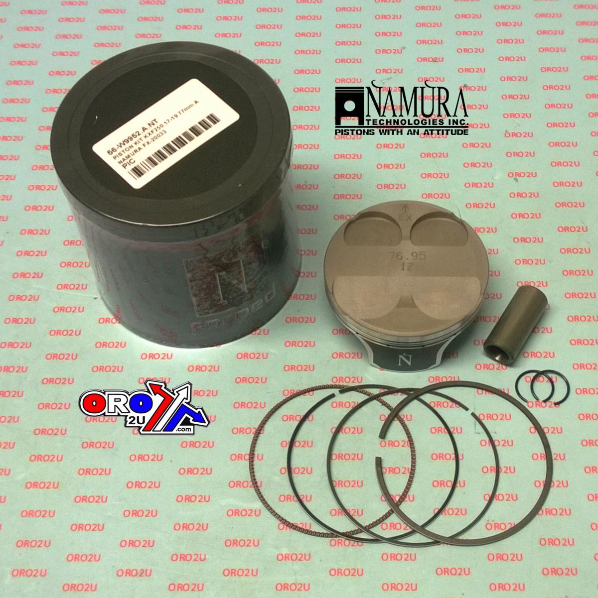NAMURA 77mm PISTON KIT B, KAWASAKI KX-F250 2017-2019