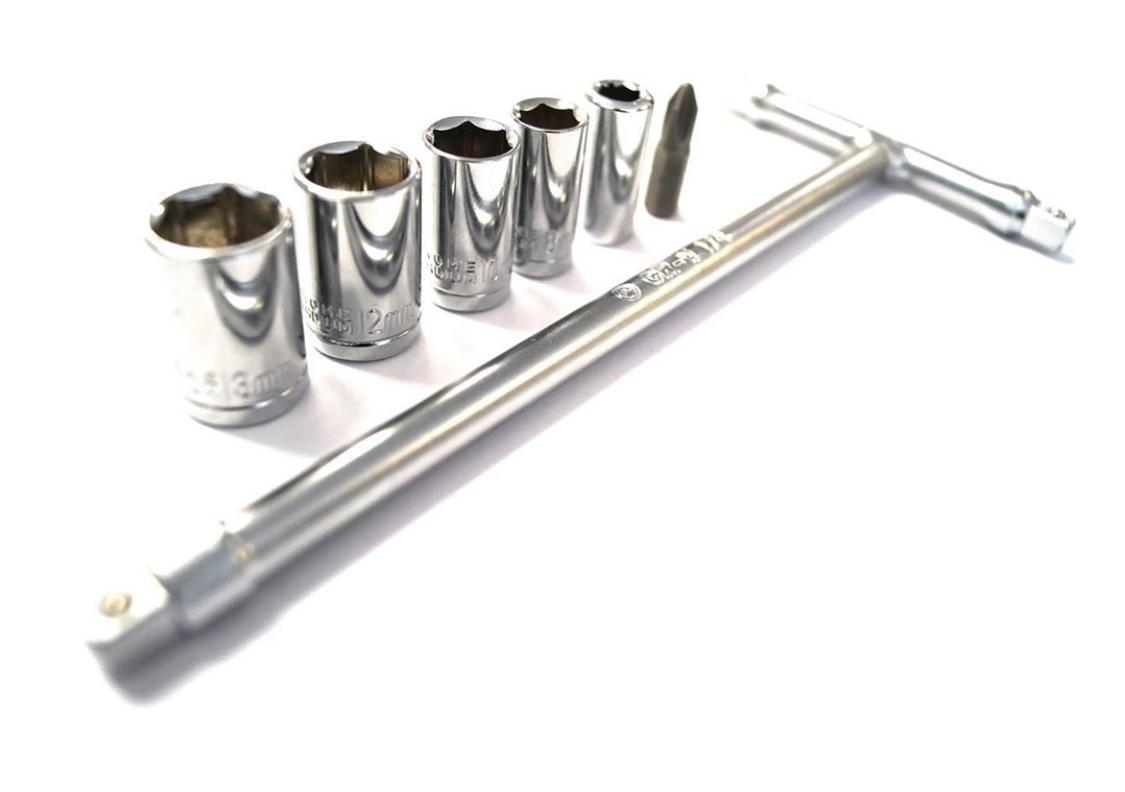 T-BAR SOCKET TOOL SET 6-13, PACK OF 10 AVAILABLE, TEE