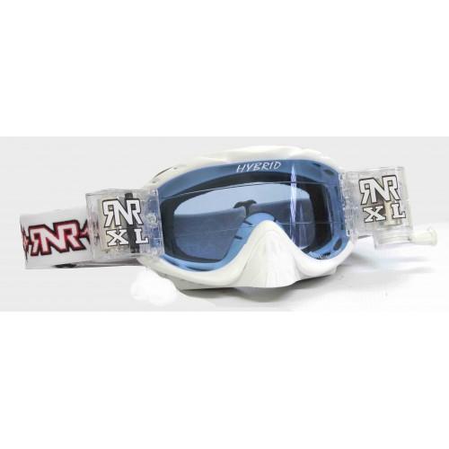 RNR HYBRID WHITE XL ROLL & TEAR OFF, WHITE GOGGLE, 36MM ROLL OFF, GH22XL