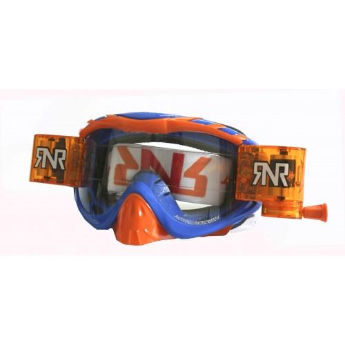 RNR HYBRID BLUE/ORANGE FULLY LOADED ROLL OFF, BLUE/ORANGE KTM GOGGLE, GH446
