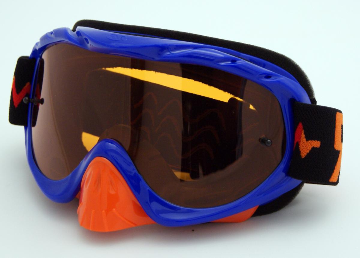 RNR HYBRID BLUE/ORANGE TEAR OFF, BLUE/ORANGE KTM GOGGLE, GH446TO