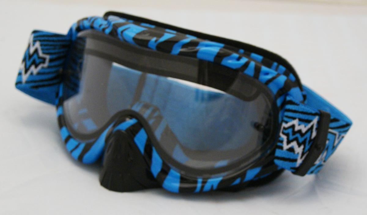 RNR HYBRID WILD BL/BK VENTED LENS, WILD BLUE & BLACK GOGGLE, GH364DV