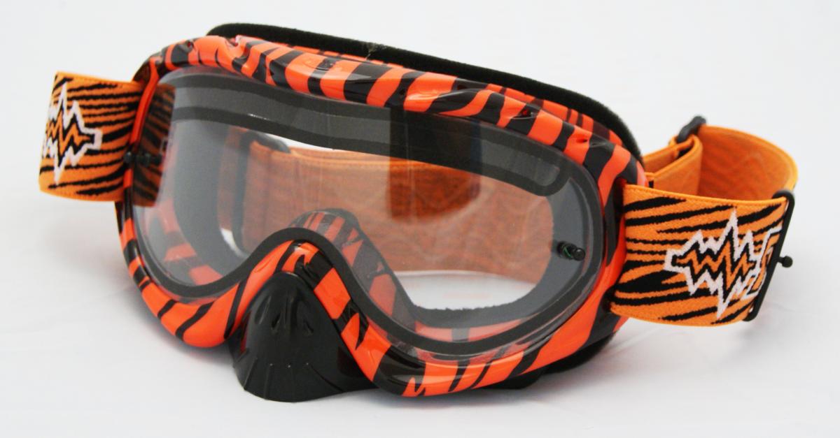 RNR HYBRID WILD OR/BK VENTED LENS, WILD ORANGE & BLACK GOGGLE, GH366DV