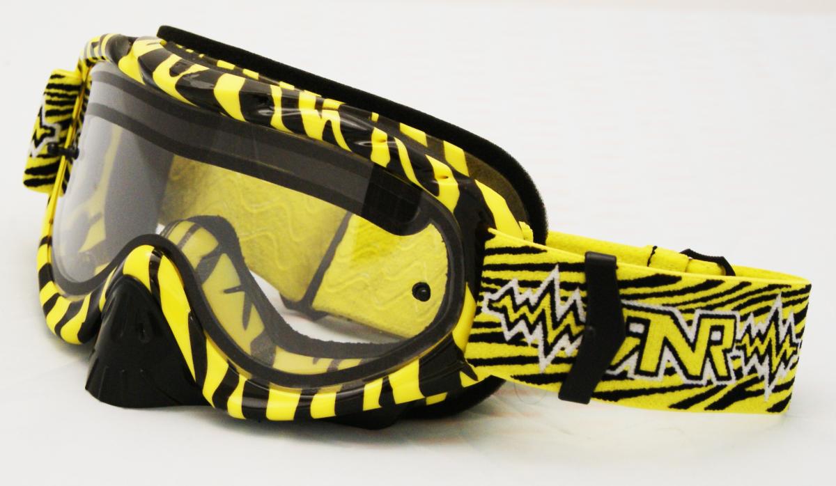 RNR HYBRID WILD YL/BK VENTED LENS, WILD YELLOW & BLACK GOGGLE, GH368DV