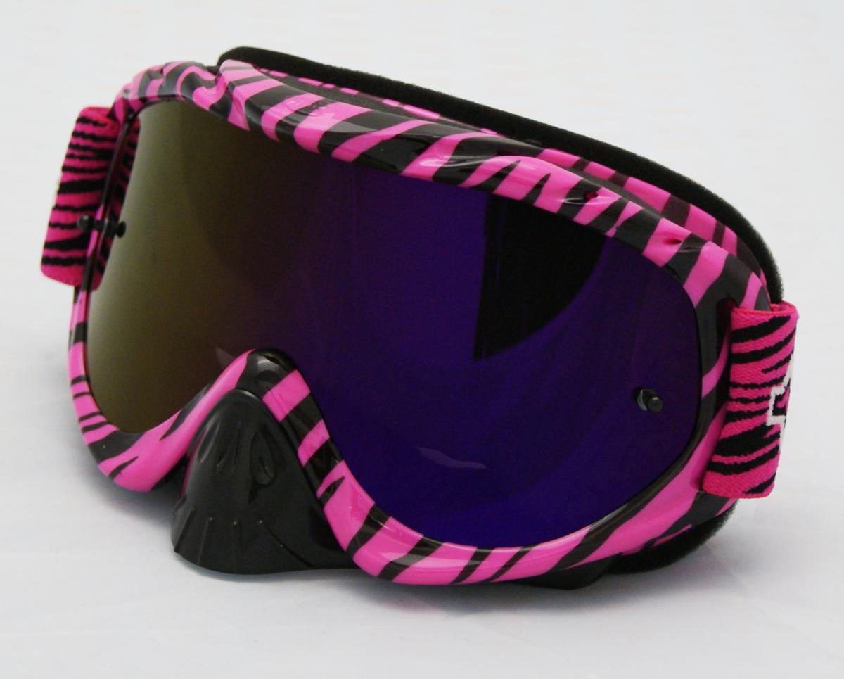RNR HYBRID WILD PK/BK MIRRORED LENS, WILD PINK & BLACK GOGGLE, GH369M