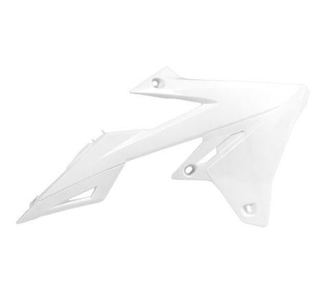 R-TECH WHITE RADIATOR SCOOPS SUZUKI RM-Z250 2019-2023, RM-Z450 2018-2023
