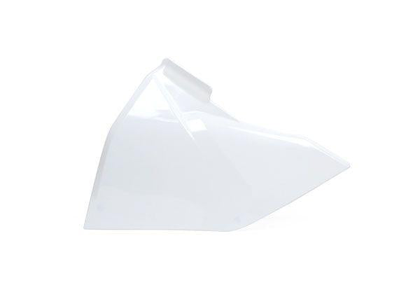 R-TECH WHITE AIR BOX SIDE PANEL KTM SX85 2018-2024, GAS GAS MC85 2021-2024